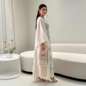 butterfly style abaya side view